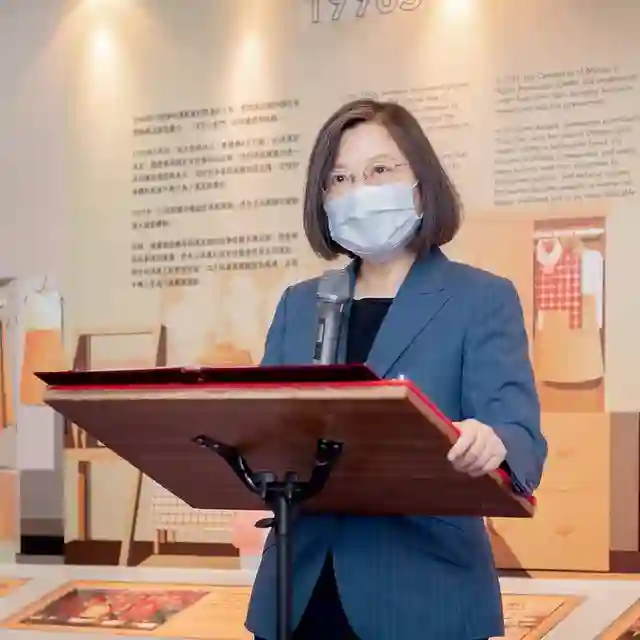 台灣隊長蔡英文 